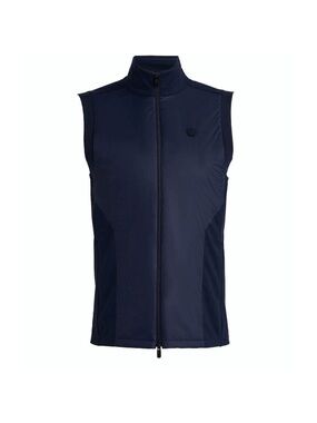 Men's G/FORE Navy Sleeveless Full-Zip Vest Golf Vest